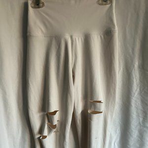 ALO Yoga High Waist Ripped Warrior Leggings